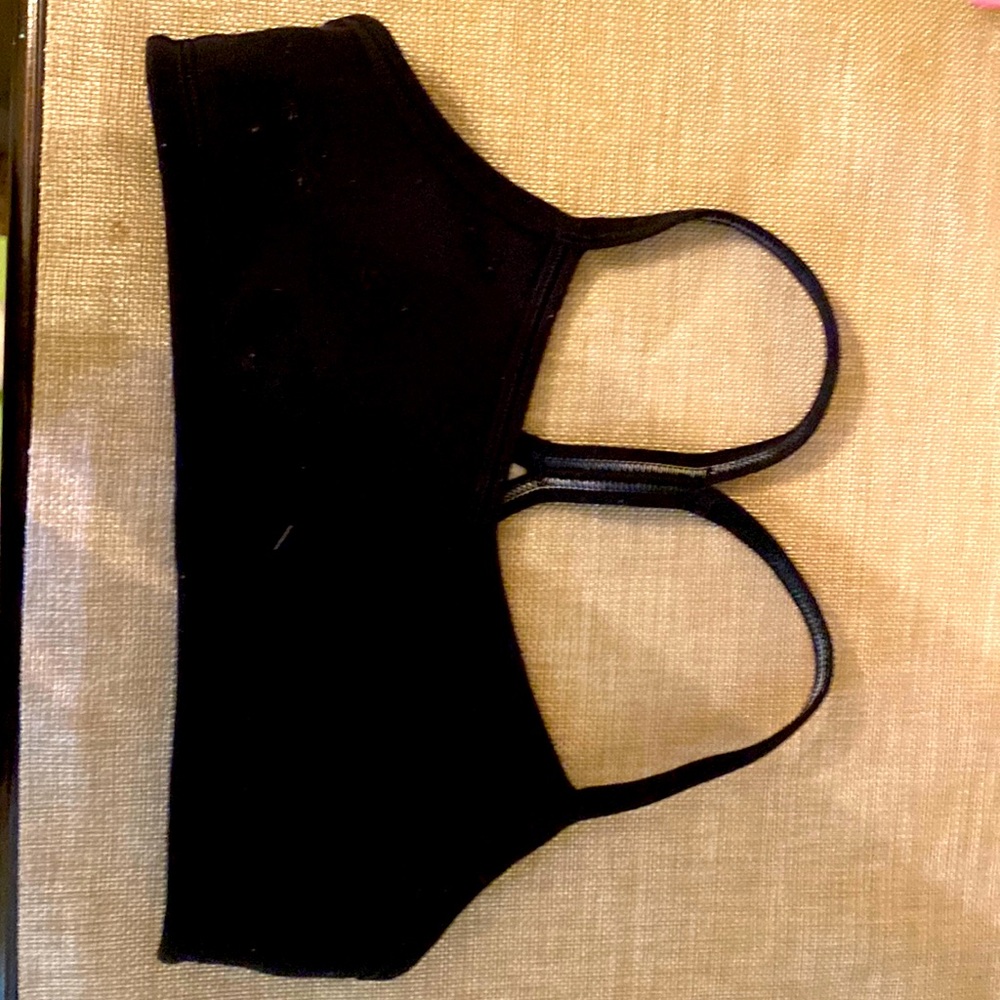 Athleta girls bralet, black
